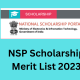 How To Check Name In NSP Scholarship Merit List 2023