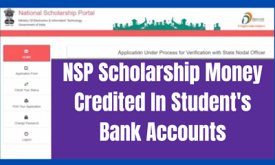 NSP Scholarship Money Credited In Students Bank Accounts – Check Here