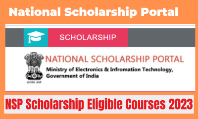 NSP Scholarship Eligible Courses 2023