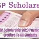 NSP Scholarship 2023 Payment Credited To All Students