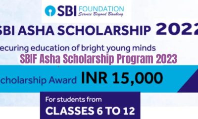 SBIF Asha Scholarship Program 2023